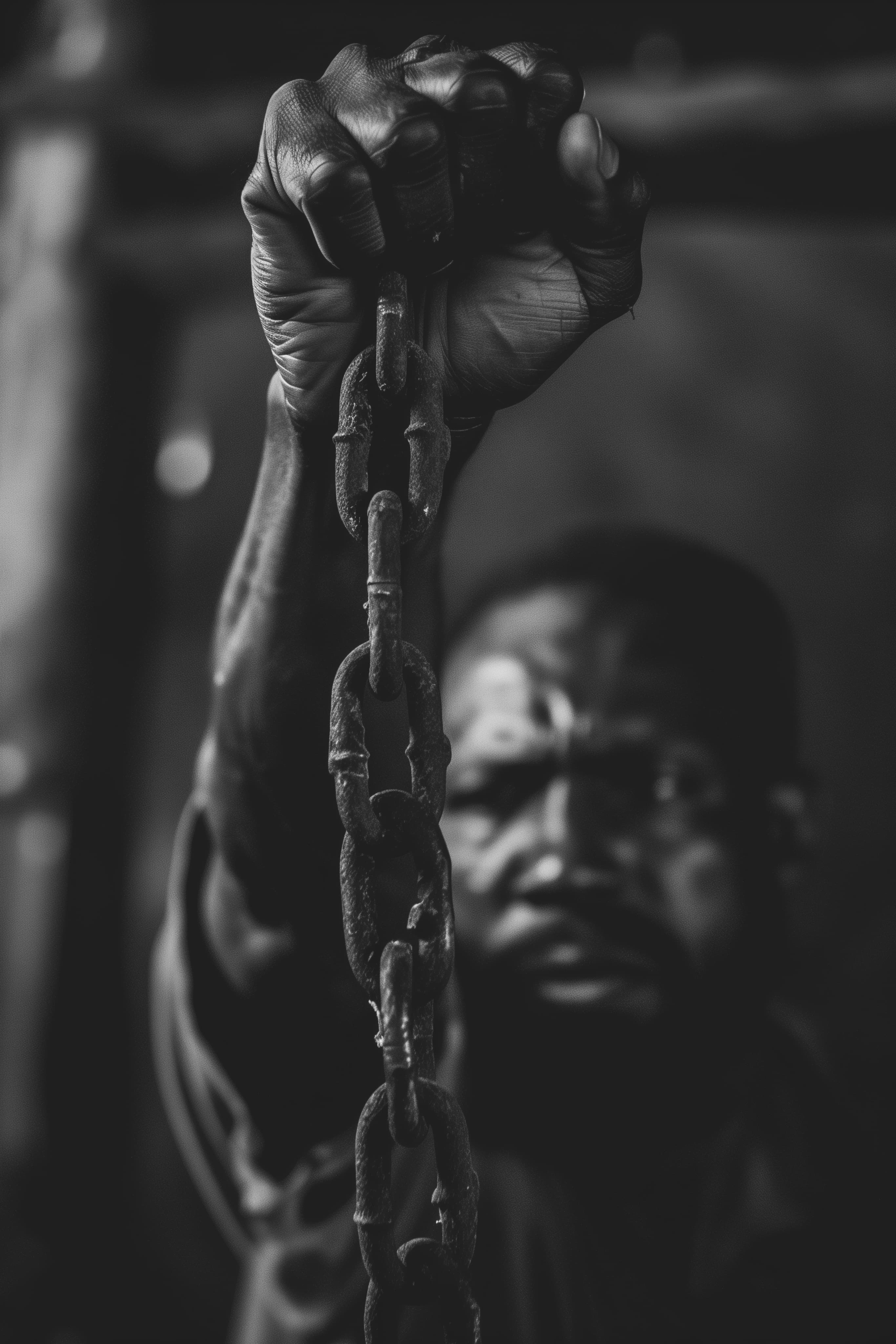 Black and white photograph of prison bars and incarceration facility